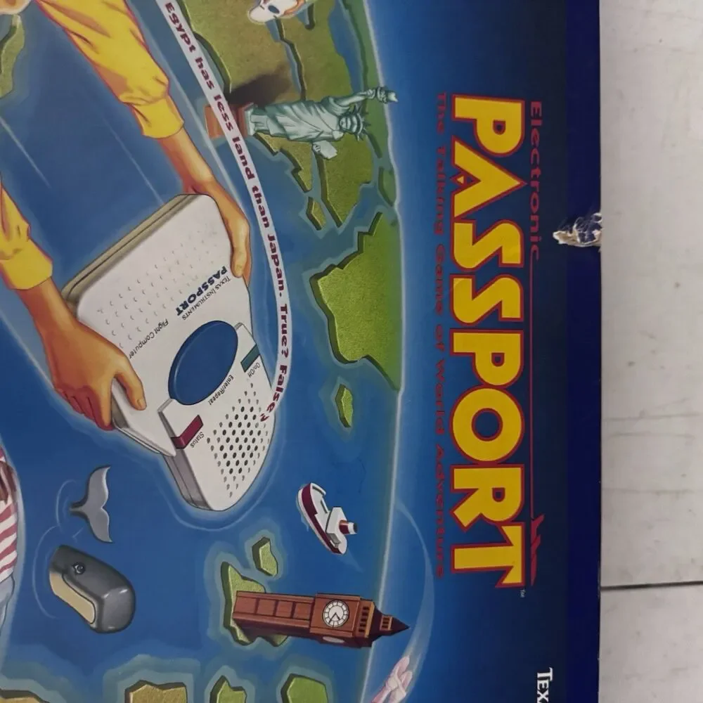 Electronic Passport Board Game Texas Instruments Vintage 1991 Works Great READ